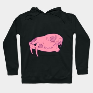 Pink Deer Mule Skull Hoodie